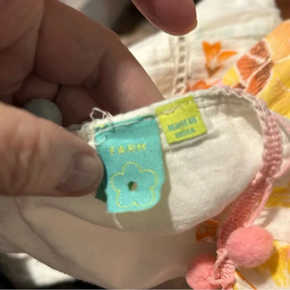 Anthropologie Farm Rio Havana Cotton Floral Maxi Dress Bohemian Style - Size XS - Picture 10 of 14